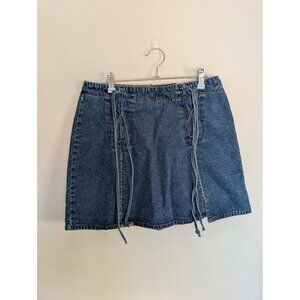 Vintage NorthCrest Blue Denim Mini Skirt Y2K Size 10